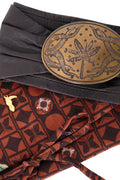 Sunita Leather Belt / Dark Brown Gold