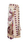 Lou Lou Wrap Around Linen Skirt / White Enchanted Garden