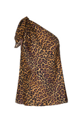 Myanmar Cotton Silk Top / Jaguar Print
