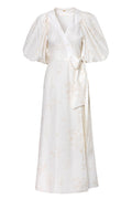 Ermita Wrap-Around Cotton Midi Dress / Ivory