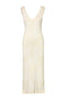 Isa Knit Cotton Jacquard Midi Dress / Ivory Maxi white Flowers