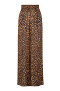 San Cipriano Cotton Silk Trousers / Jaguar Print
