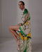 Tertulia Jacquard Maxi Dress / Green