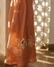Capri Linen Embroidered Skirt / Salmon