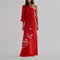 Buenaventura Cotton Maxi Dress / Red