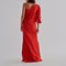 Buenaventura Cotton Maxi Dress / Red
