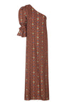 Buenaventura Linen Maxi Dress / Terracota Mosaic