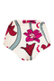 Victoria Vintage Bottom  Embroidered / Beige Fuchsia Flowers