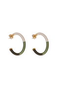 Golconda Earrings / Ivory Green