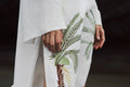 Lisa Linen Midi Dress Embroidered / Ivory Palms