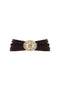 Sunita Leather Belt / Dark Brown Gold