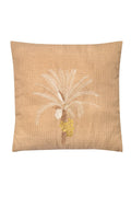 Palm Tree Embroidered Cushion Cover / Jute